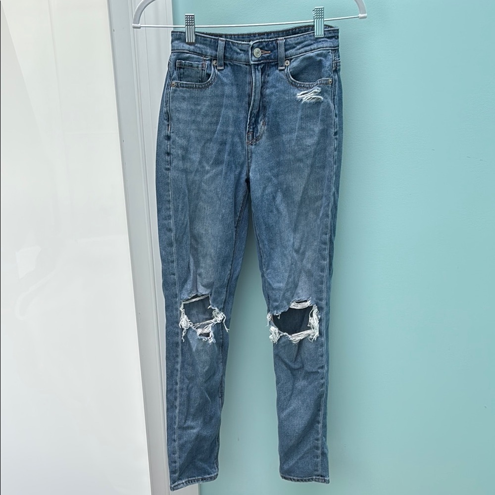 American Eagle Outfitters High Rise Blue Jeans